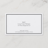 Massagetherapie Visitekaartje - Rood Zwart Wit (Achterkant)