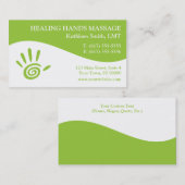 Massagetherapie Visitekaartjes (Voorkant / Achterkant)