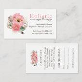 Massagetherapie-Visitekaartjes Afsprakenkaartje (Voorkant / Achterkant)