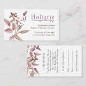 Massagetherapie-Visitekaartjes Afsprakenkaartje (Voorkant / Achterkant)