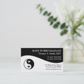 Massagetherapie-Visitekaartjes Visitekaartje (Staand voorkant)