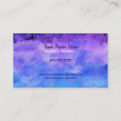 Massagetherapie-Visitekaartjes Visitekaartje (Achterkant)