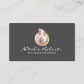 Massagetherapie voor voetwortels Elegant Grey Refl Visitekaartje (Voorkant)