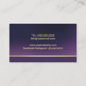 Massagetherapie voor voetwortels Podiatrist Elegan Visitekaartje (Achterkant)