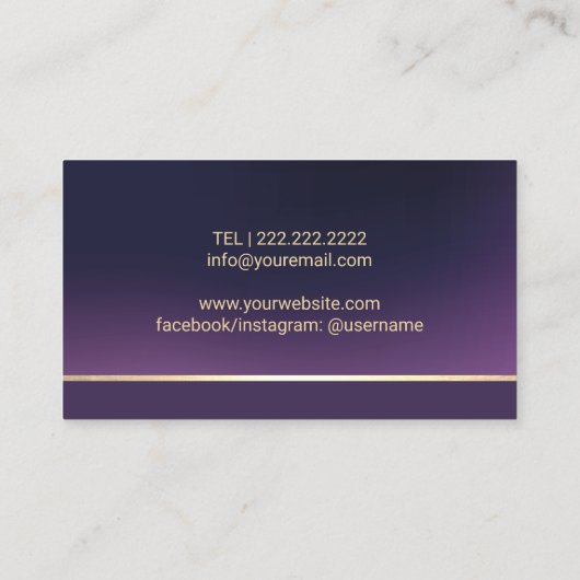 Massagetherapie voor voetwortels Podiatrist Elegan Visitekaartje (Achterkant)