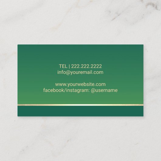 Massagetherapie voor voetwortels Podiatrist Elegan Visitekaartje (Achterkant)