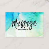*~* Massagetherapie - Waterverf massagetherapie Visitekaartje (Voorkant)