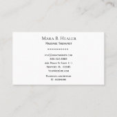 ** Massagetherapie - Waterverf massagetherapie Visitekaartje (Achterkant)