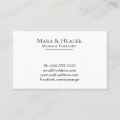 *~* Massagetherapie ~ Waterverf massagetherapie Visitekaartje (Achterkant)