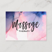 * * Massagetherapie * Waterverf massagetherapie Visitekaartje (Voorkant)
