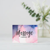 * * Massagetherapie * Waterverf massagetherapie Visitekaartje (Staand voorkant)