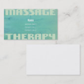 Massagetherapie waterverf Visitekaartje (Voorkant / Achterkant)
