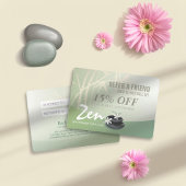 Massagetherapie YOGA SPA Salon Reference Discount Aanbevelingskaartje