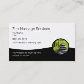 Massagetherapiediensten Zen Design Visitekaartje (Voorkant)
