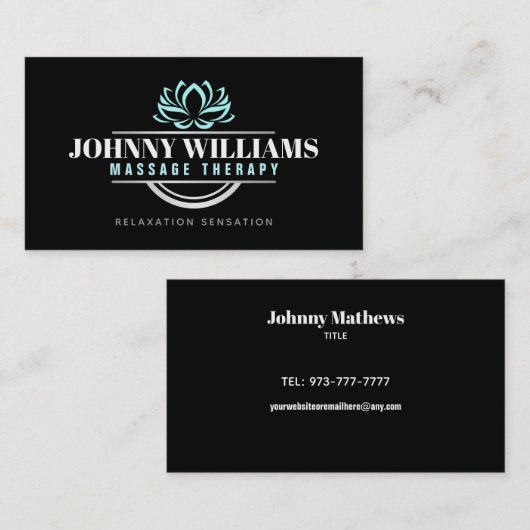  massagetherapieVisitekaartjes Visitekaartje (Voorkant / Achterkant)