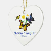 Massagetherapist Butterflies Keramisch Ornament (Links)