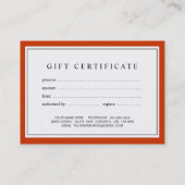 Massagetherapist Cadeaubon Kortingskaartje (Achterkant)