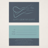 Massagetherapist Cadeaubon Visitekaartje (Voorkant /achterkant)