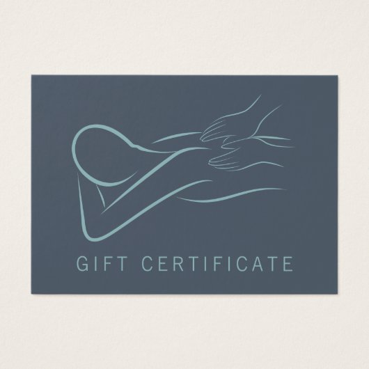 Massagetherapist Cadeaubon Visitekaartje (Voorkant)