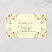 Massagetherapist - Chic Natuur Stylish Visitekaartje (Achterkant)