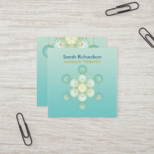 Massagetherapist Editable Visitekaartje