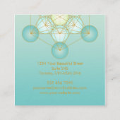 Massagetherapist Editable Visitekaartje (Achterkant)