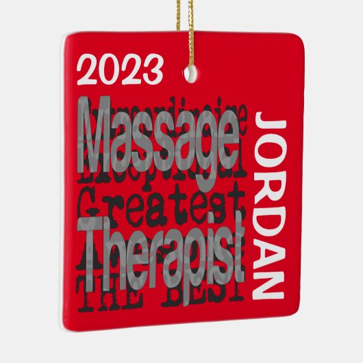 Massagetherapist Extraordinaire CUSTOM Keramisch Ornament (Rechts)