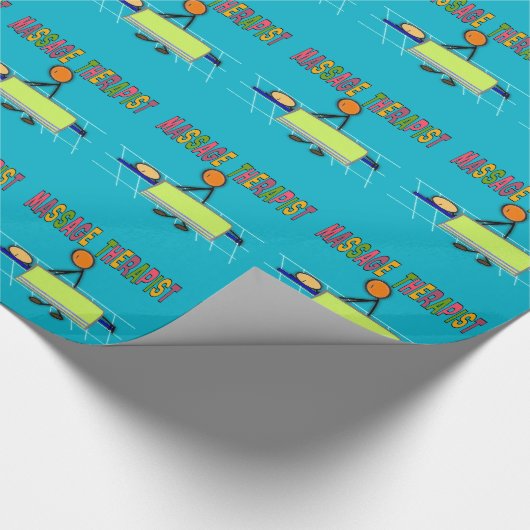 Massagetherapist Gift Wrapping Paper Cadeaupapier (Hoek)