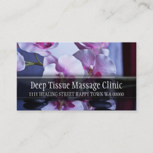 Massagetherapist Health Clinic Wellness Visitekaartje