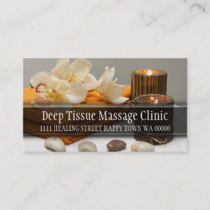 Massagetherapist Health Clinic Wellness Visitekaartje