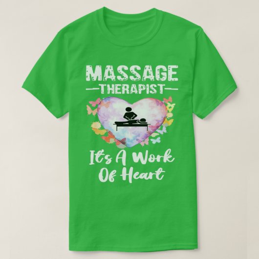 Massagetherapist Itx27's een kunstwerk T-shirt (Design voorkant)