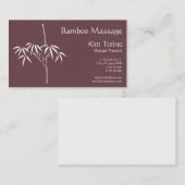 Massagetherapist Japanse Bamboe Visitekaartje (Voorkant / Achterkant)