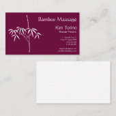 Massagetherapist Japanse Bamboe Visitekaartje (Voorkant / Achterkant)