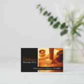 Massagetherapist, kliniek, wasachtige Visitekaartj Visitekaartje (Staand voorkant)