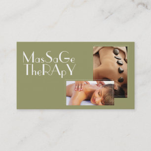 Massagetherapist Klinische Wellness Health Visitekaartje