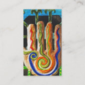 Massagetherapist, lichaamswerk, reflexologie visitekaartje (Achterkant)