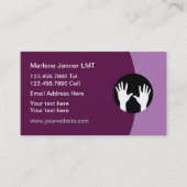 Massagetherapist Moderne Visitekaartjes (Voorkant)