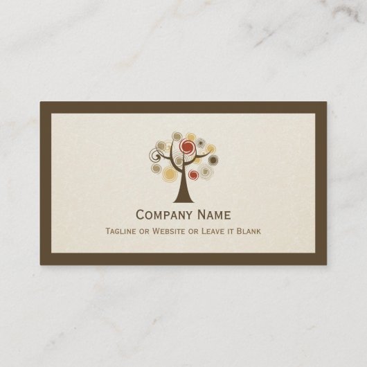 Massagetherapist - Natuur van het leven Visitekaartje (Achterkant)