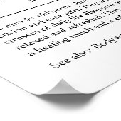 Massagetherapist Persoonlijke cadeaus Poster (Hoek)