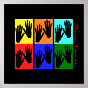 Massagetherapist Pop Art Poster