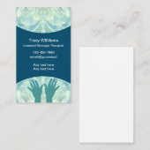 Massagetherapist, prachtig vormgegeven Visitekaart Visitekaartje (Voorkant / Achterkant)