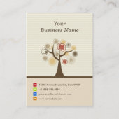 Massagetherapist - Stijlvol natuurthema Visitekaartje (Achterkant)