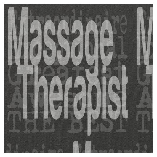 Massagetherapist Stof (Close Up)