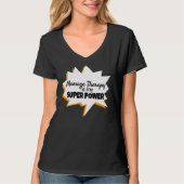 Massagetherapist T-Shirt Super Power (Voorkant)