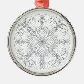 Massagetherapist - Taakloopbaan Snowflake Word Art Metalen Ornament (Voorkant)