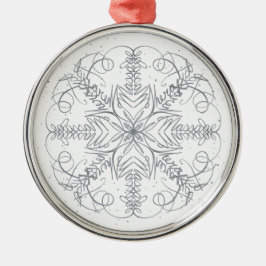 Massagetherapist - Taakloopbaan Snowflake Word Art Metalen Ornament