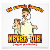 Massagetherapisten Foto Afdruk (Voorkant)