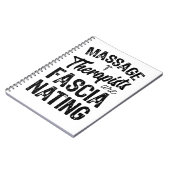 Massagetherapisten zijn fascinerend. notitieboek (Linkerzijde)