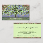 Massagetherapistische levensboom visitekaartje (Voorkant / Achterkant)