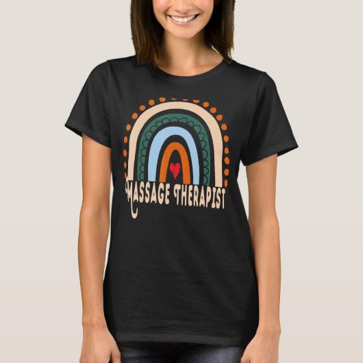 Massagetherapistische regenboogwaardering Essentia T-shirt (Voorkant)